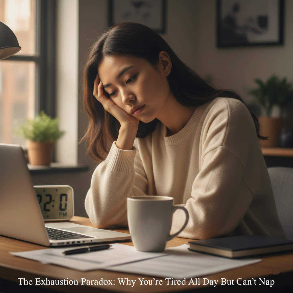 The Exhaustion Paradox: Why You're Tired All Day But Can't Nap
